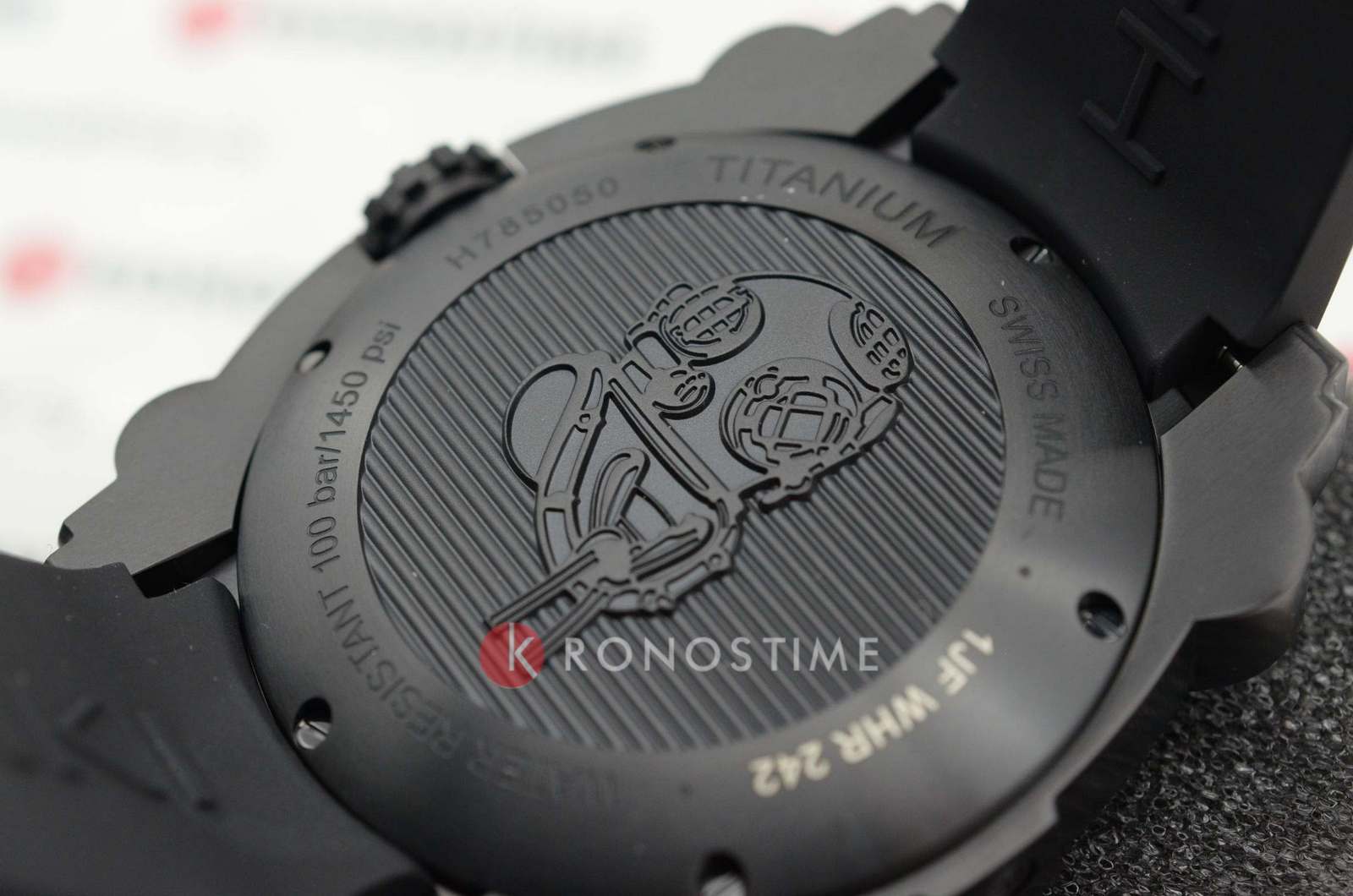 Hamilton Hamilton Khaki Navy BeLOWZERO Auto Titanium H78505330 H78505330 оригинальные мужские часы в комплекте с коробкой